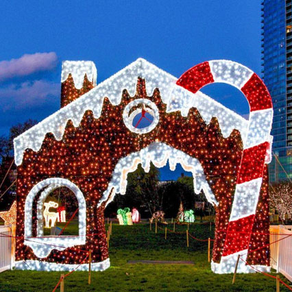 Annual Holiday Stroll Light Display at Mill River Park Stamford