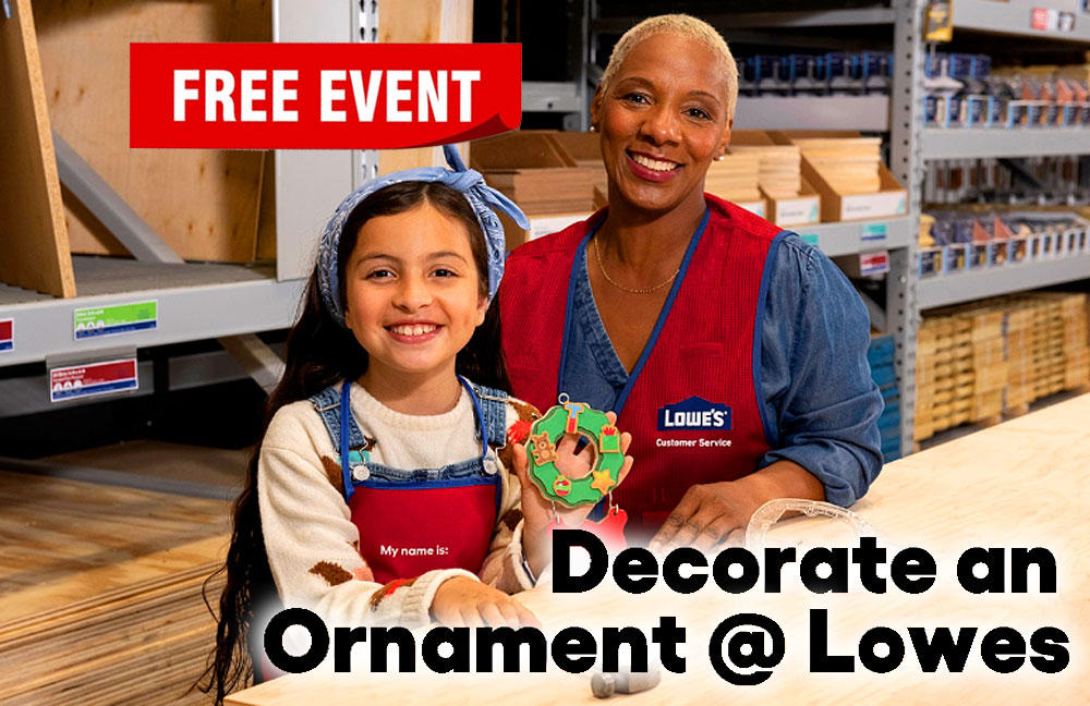 FREE Kids DIY Holiday Workshop at Lowes: Decorate a Christmas Ornament