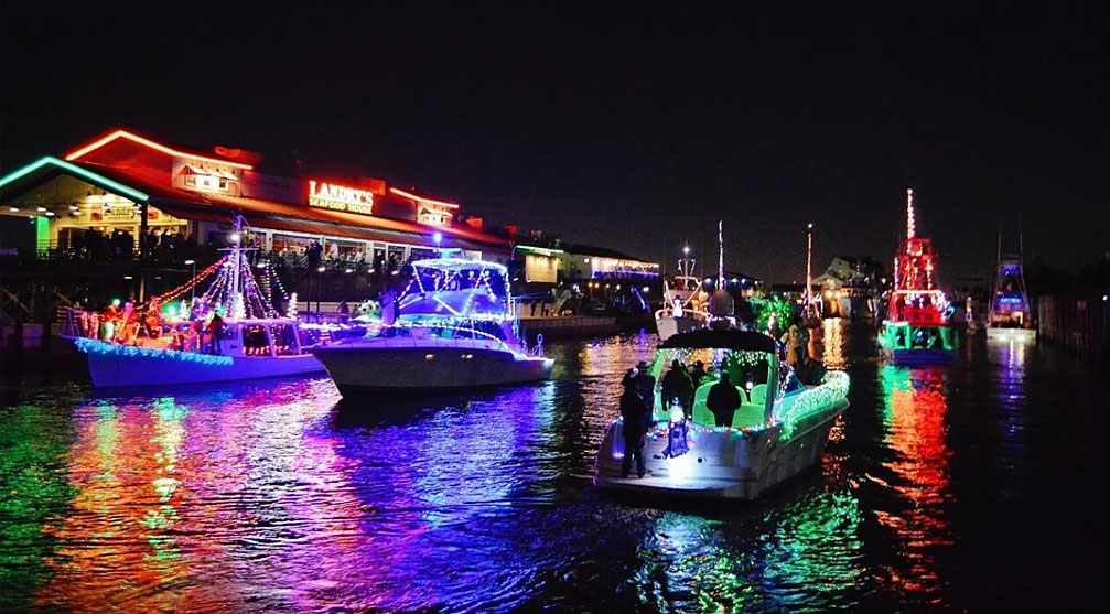 Mystic Holiday Lighted Boat Parade and Santa Arrives by Tugboat Kids