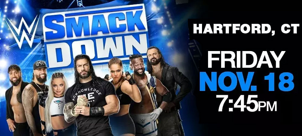 wwexlcenter WWE Presents Friday Night Smackdown #WWEHartford XL Center Hartford