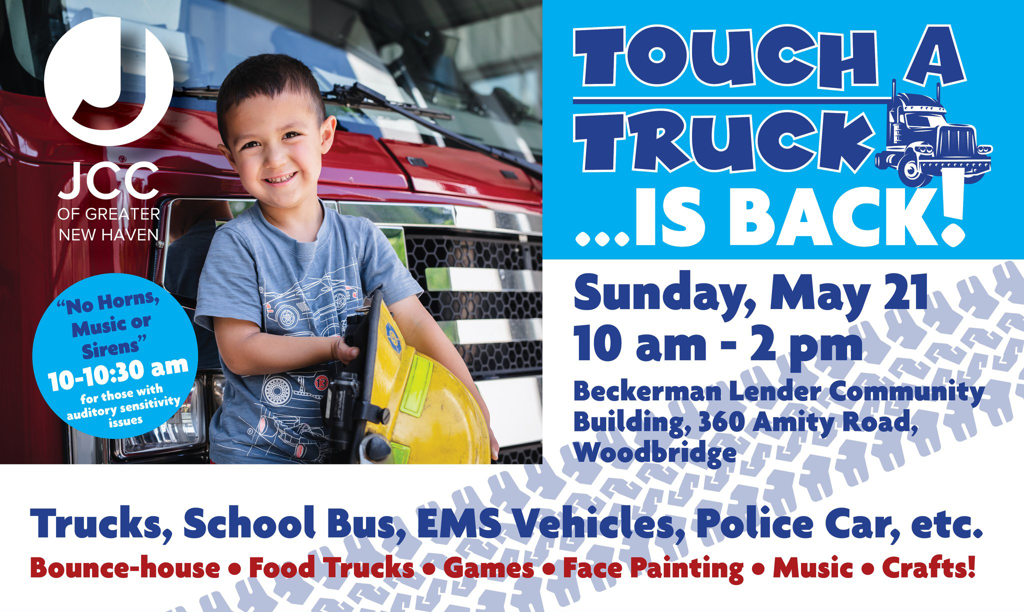 JCC of Great New Haven Touch a Truck Event