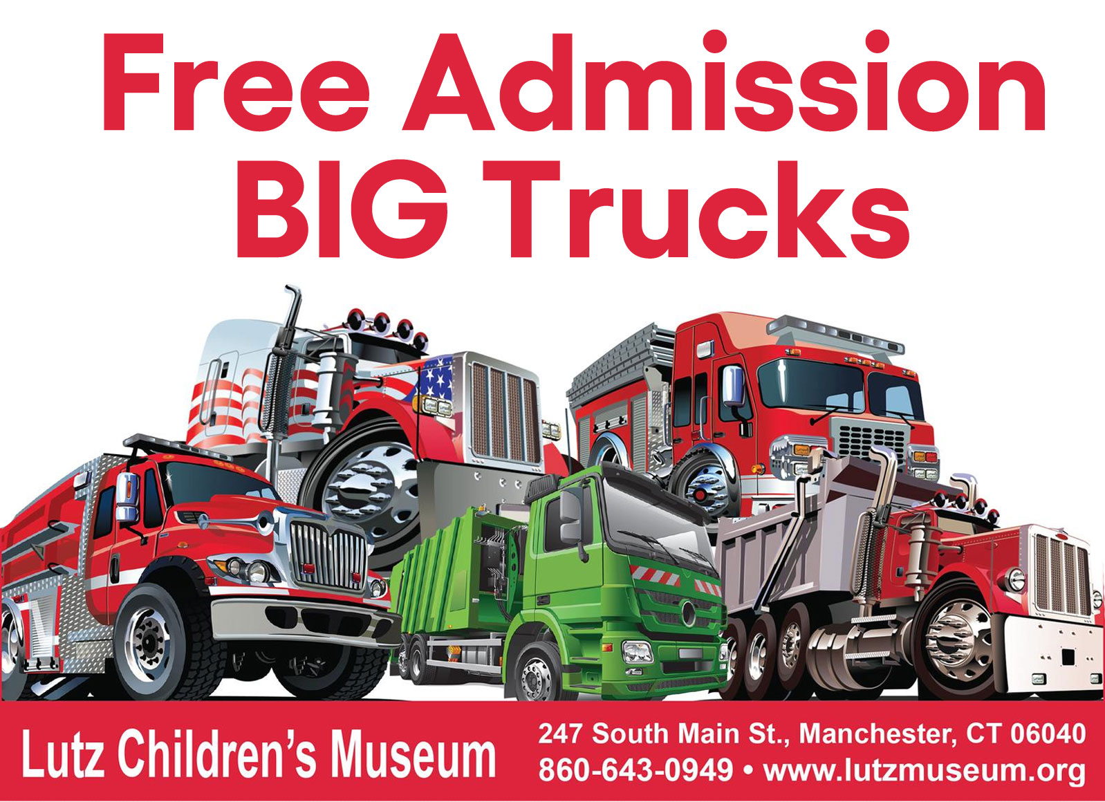 3 Connecticut Open House & Truck Day at Lutz Children's Museum