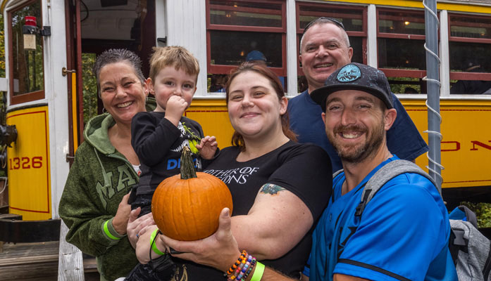 Pumpkin Patch at The Shore Line Trolley Museum