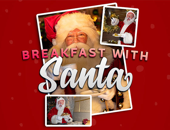 Breakfast with Santa at Cedars Steak & Oysters at Foxwoods