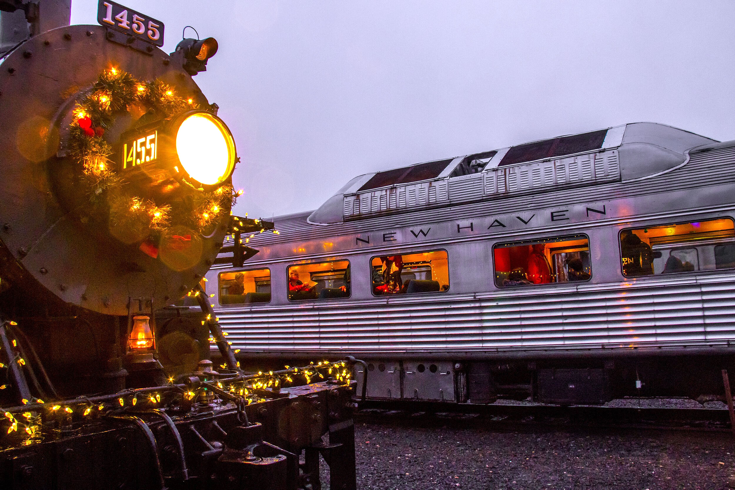 All Aboard The Snow Clipper at the Danbury Railway Museum